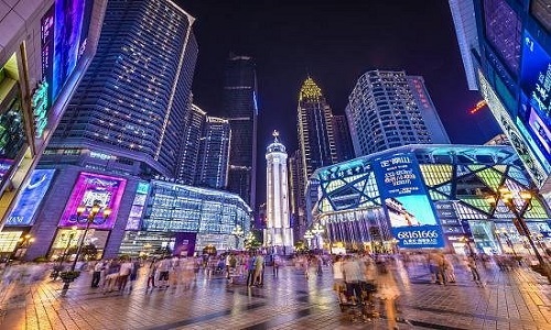 Jiefangbei-Pedestrian-Street-Chongqing